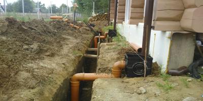 Строительство системы водоотведения
